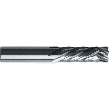 Robb-Jack 0.5-in Dia 6-Flute End Mill, 1.125-in LOC, 0.5-in Shank, 3-in OAL, DCC Coating CR-602-16-D